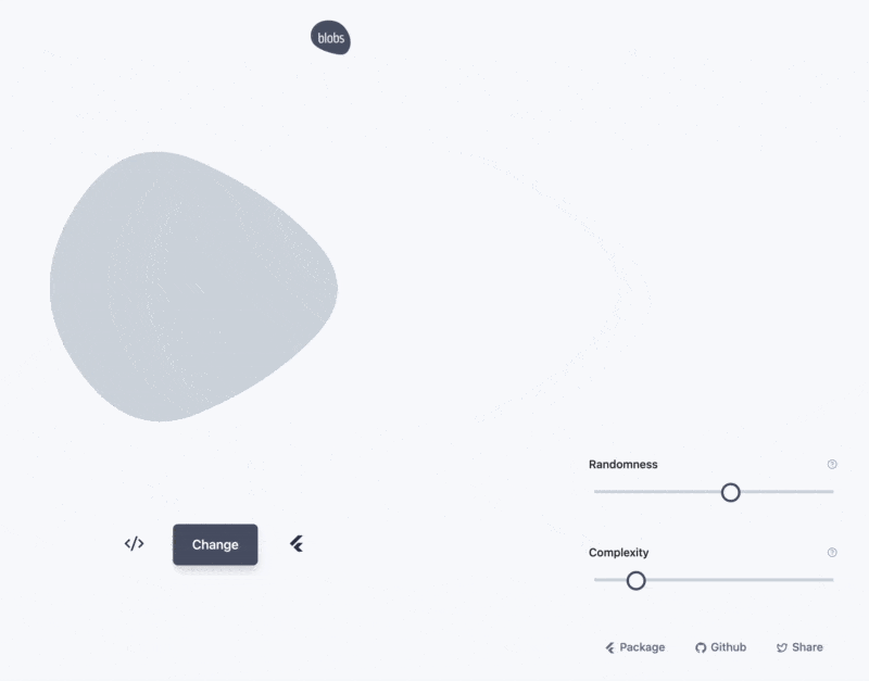 Blobs Generates Beautiful Blob Shapes