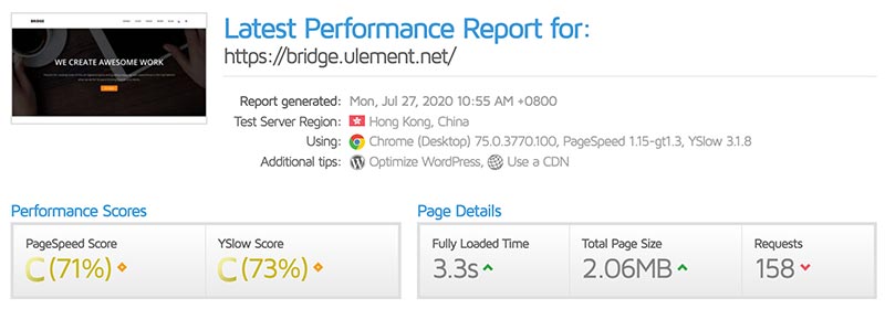Bridge theme With Business Demo build with WPBakery