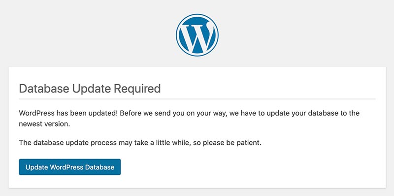 Update WordPress Database
