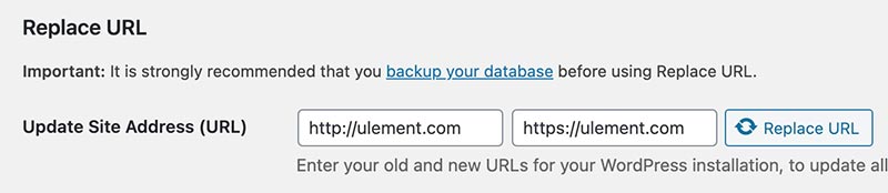 Replace Url