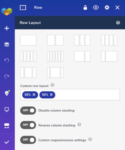 visual composer editing