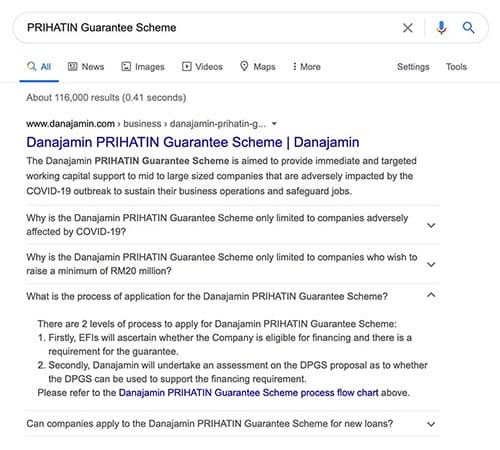 danajamin search results