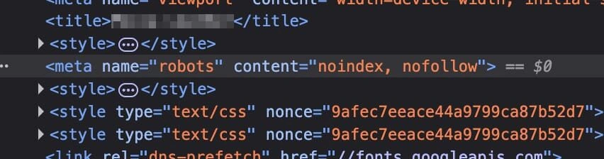 noindex
