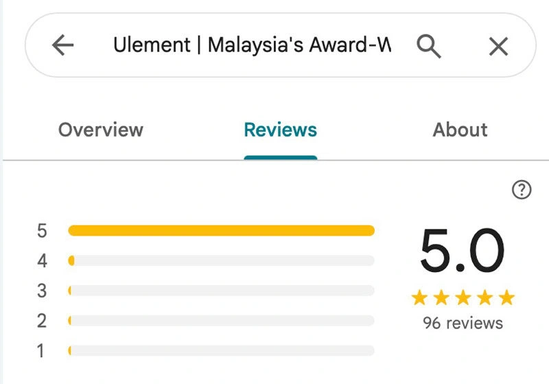 ulement google reviews