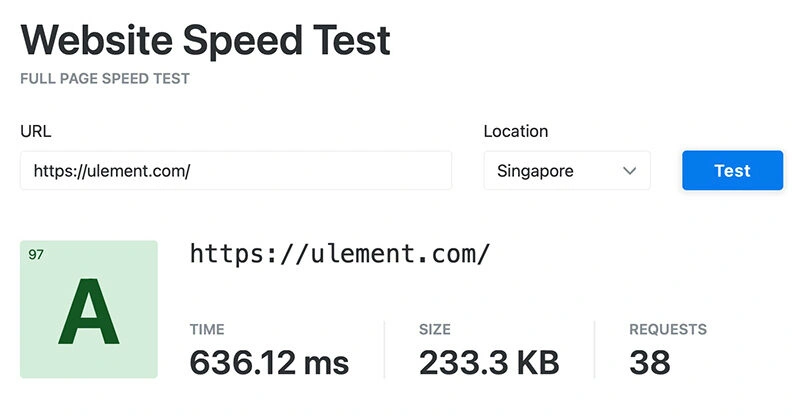 keycdn website speed test