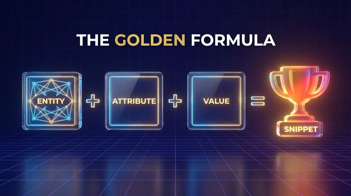 Formula graphic for writing featured snippets