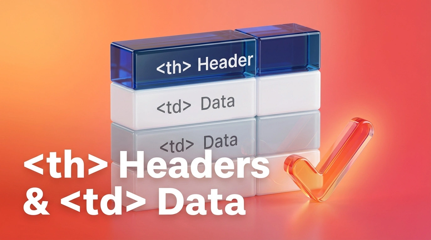 Diagram of a table structure highlighting header and data cells