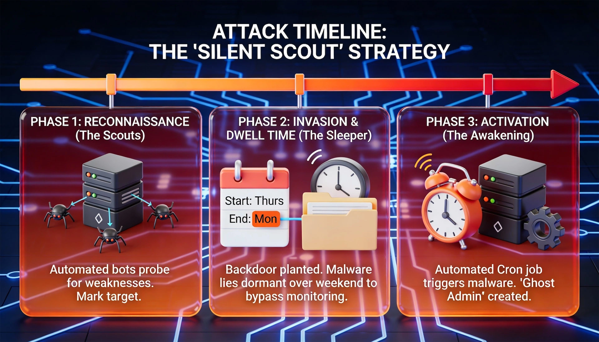 silent scout attack timeline phases